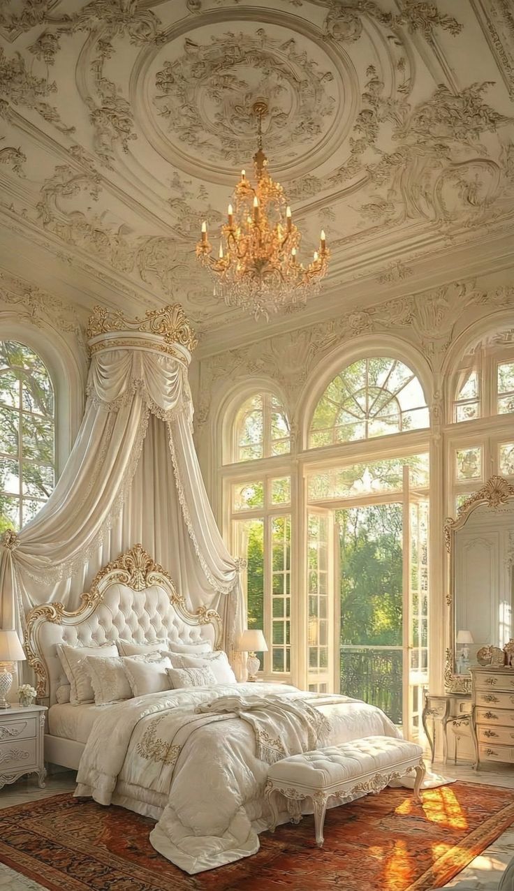 The Opulent Ivory Sanctuary: Regal Winter Design