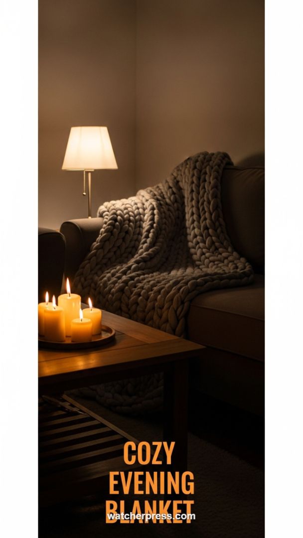 The Oversized Chunky Knit Throw: Essential Luxury for Cool Patio Evenings