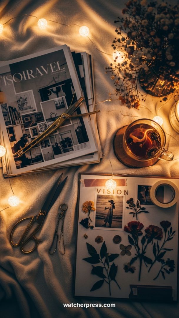 The Power of Atmosphere: Curating the Ideal Setting for Deep Vision Board Creation