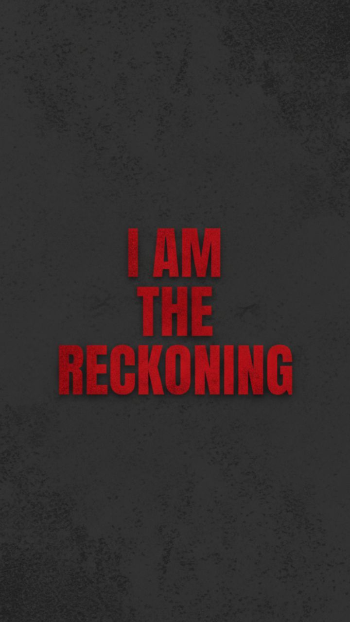 The Reckoning: High-Contrast Power Statement Wallpaper