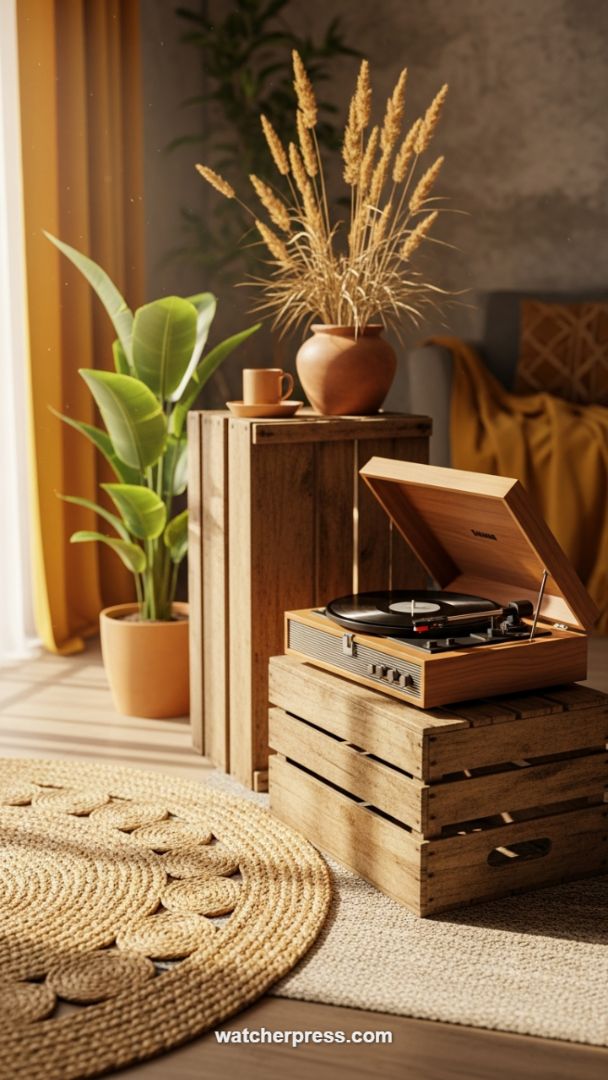 The Sensory Appeal of Jute and Wood: Crafting a Textured, Earthy Listening Nook