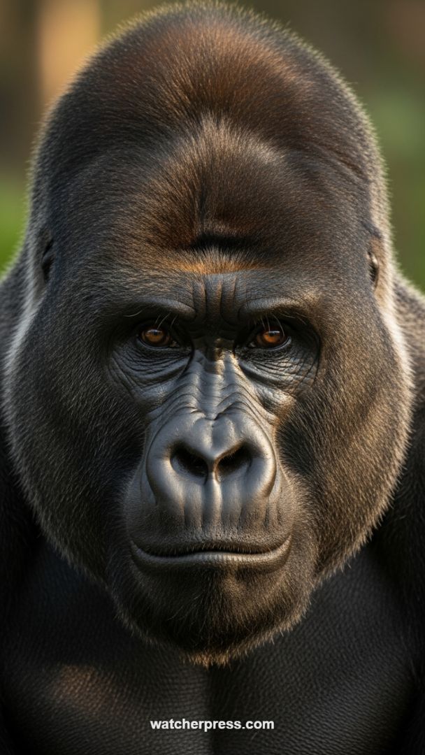 The Silverback Gaze: Ultra HD Primate Portrait