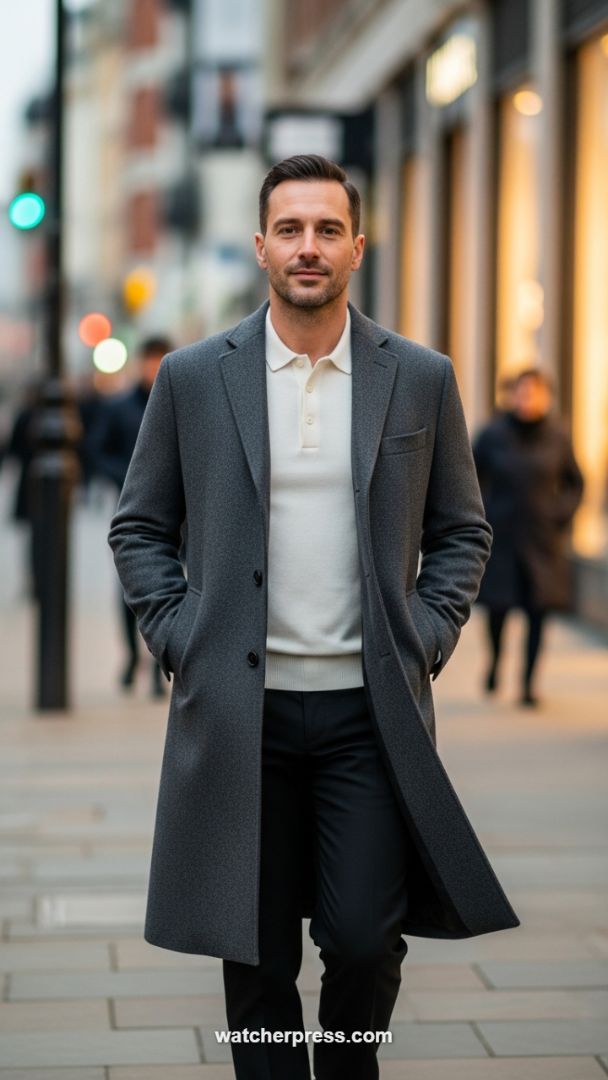 The Timeless Charcoal Topcoat: Mastering Quiet Luxury Menswear