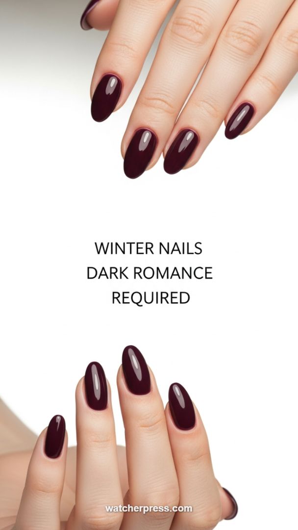 The Ultimate Winter Look: Sculpting a Perfect Long Almond with Deep, High-Gloss Burgundy
