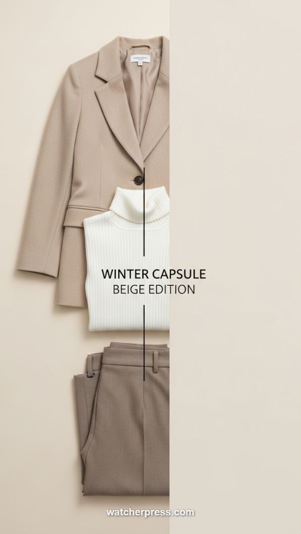 The Winter Power Trio: A Timeless Investment in Beige and Ivory Staples