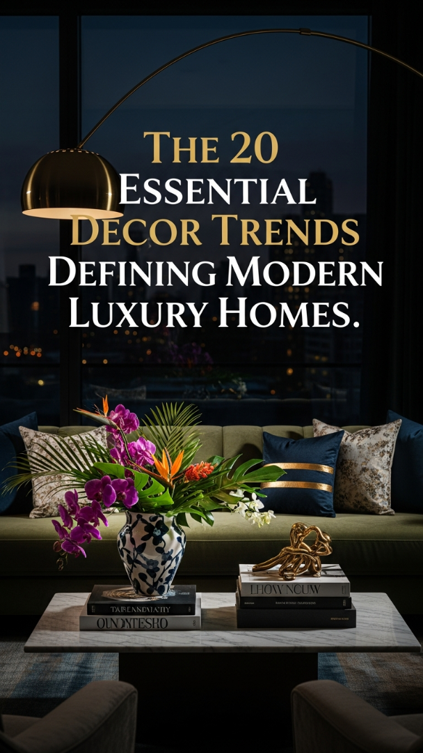 The 20 Essential Decor Trends Defining Modern Luxury Homes.