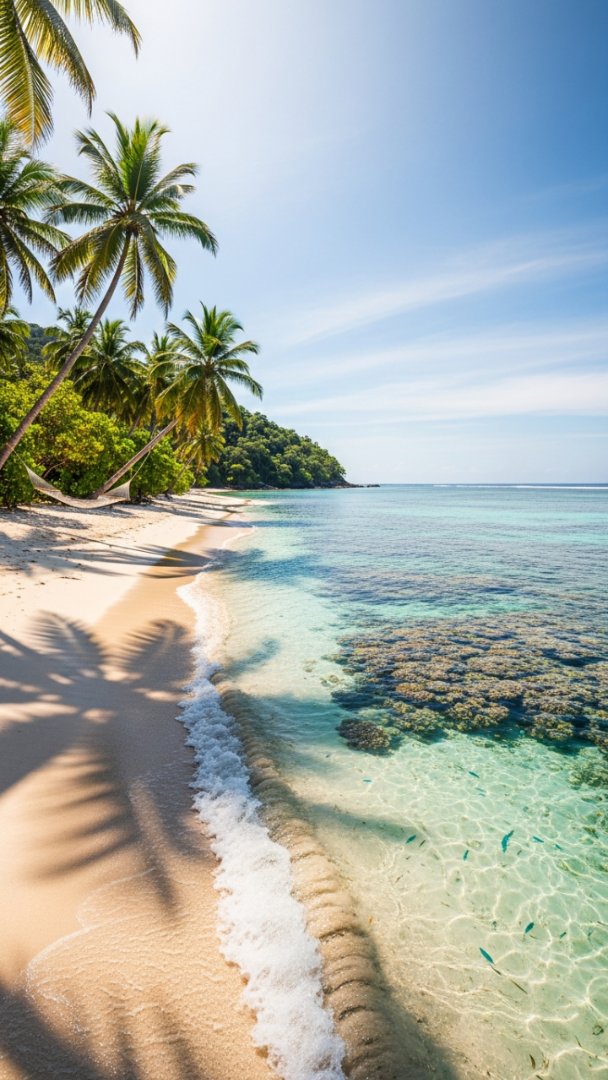 Visualization of Ultimate Success: Tropical Seclusion and Clear Blue Waters