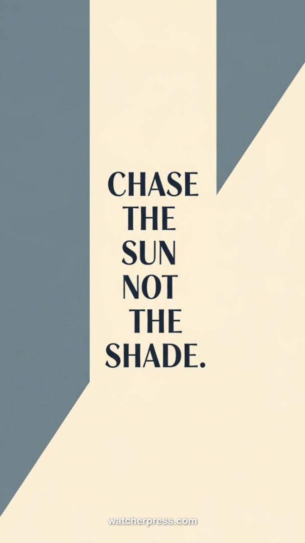 Visualizing Optimism: The 'Chase the Sun' Mindset Section
