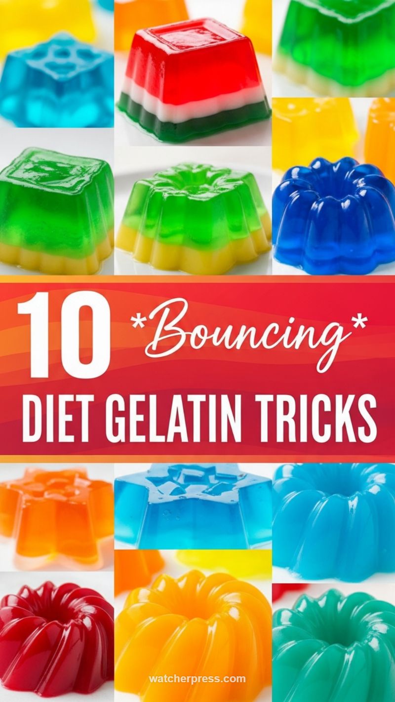 1. 10 Bouncing Diet Gelatin Tricks: Layered, Low-Calorie Snacks