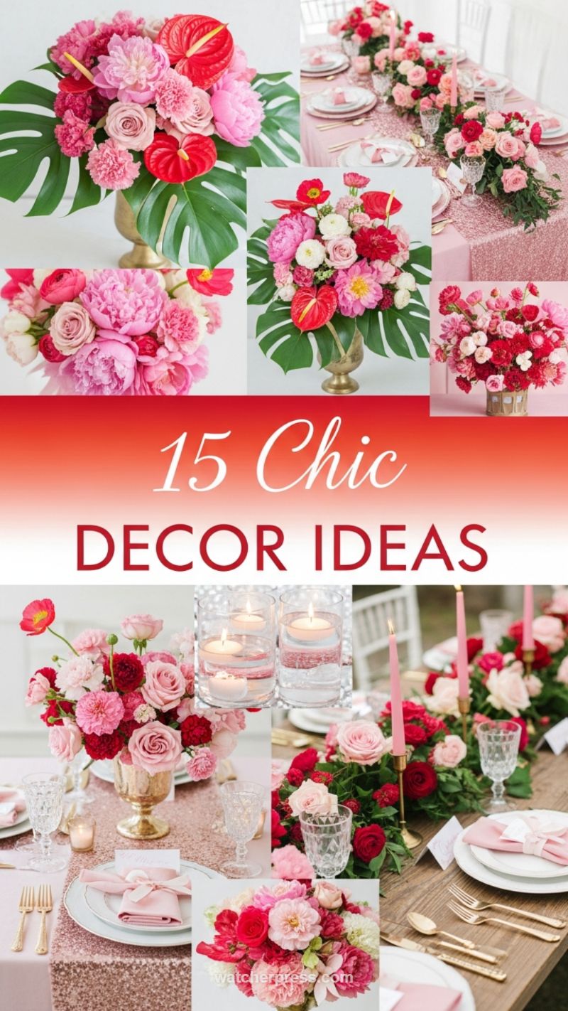 1. Chic Floral Centerpieces and Table Settings (Brunch Idea 1)