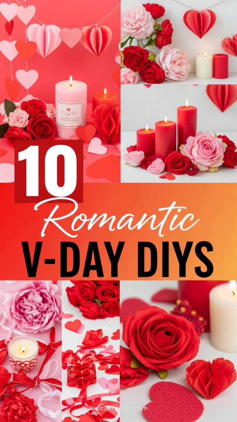 1. Creating Romantic Vertical Accents (V-Day DIYs)