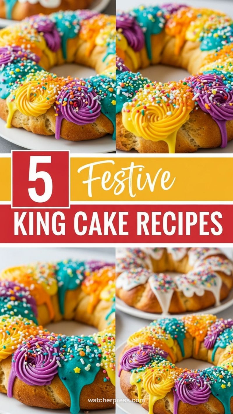 1. Festive King Cake Recipes