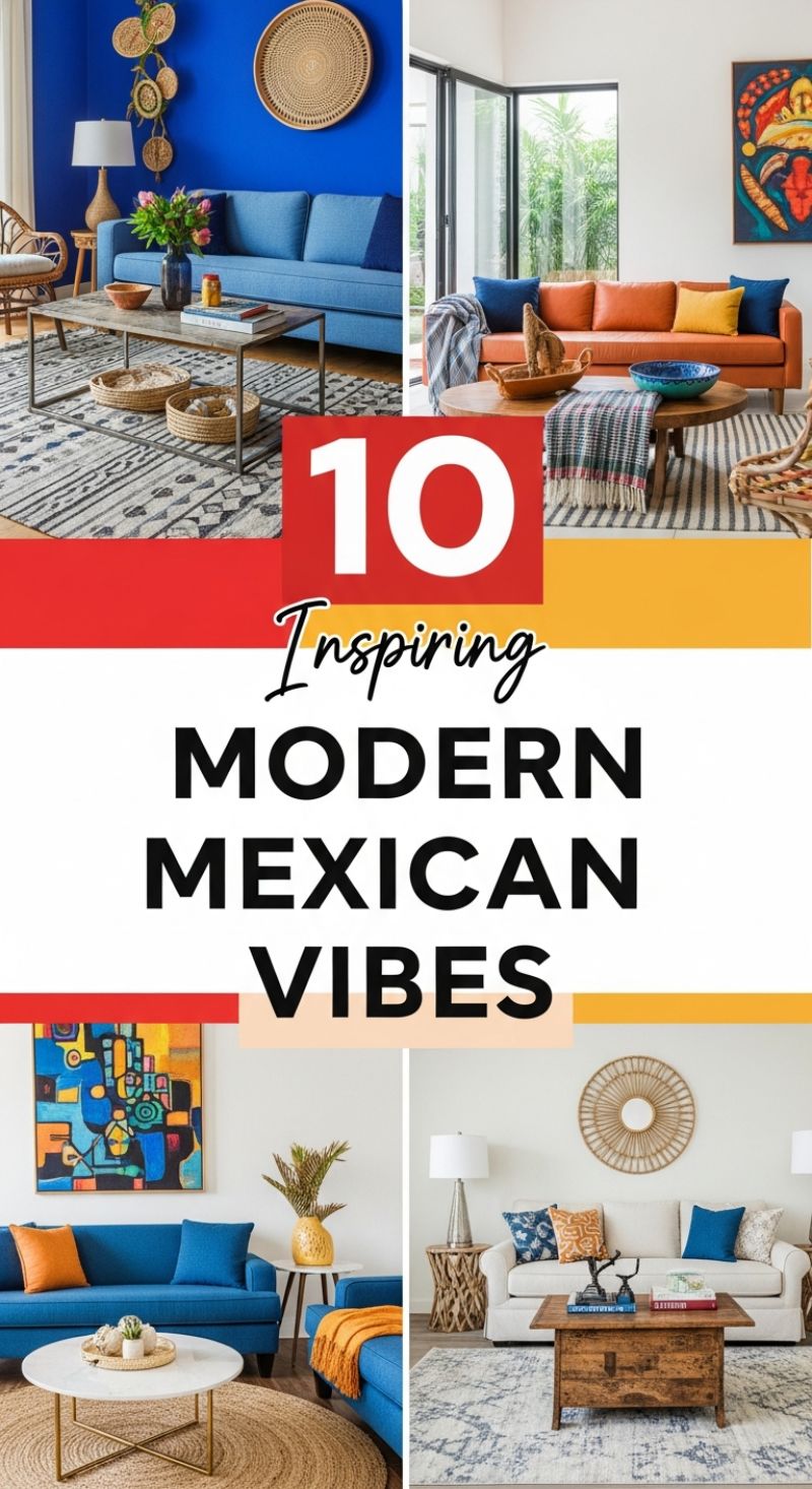 1. Incorporating Bold Color and Texture (Modern Mexican Vibe)