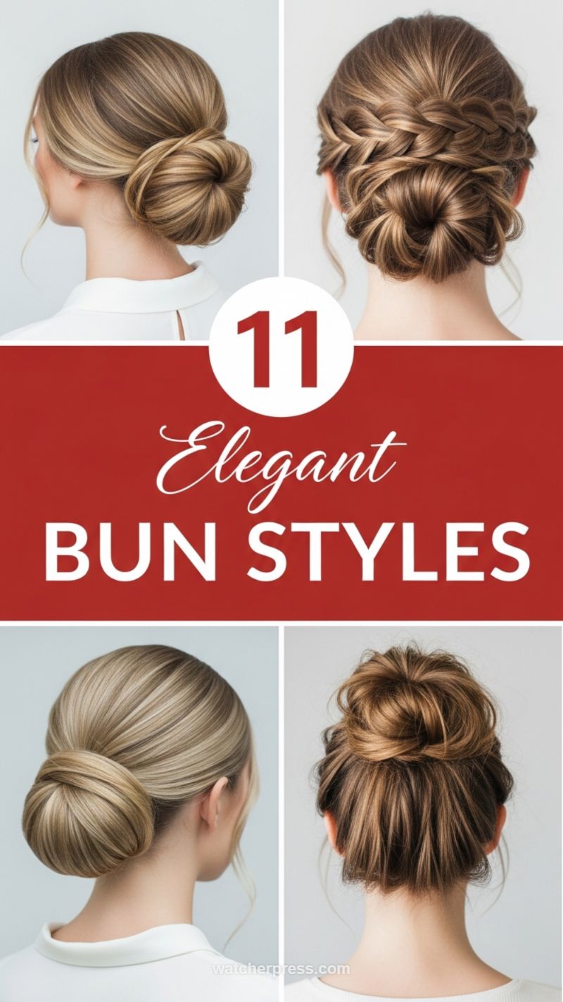 50+ Viral Haircuts: The Ultimate Style Guide for Every Length (Short, Curly, Updos & More) 10. 11 Elegant Bun Styles: From Sleek to Messy