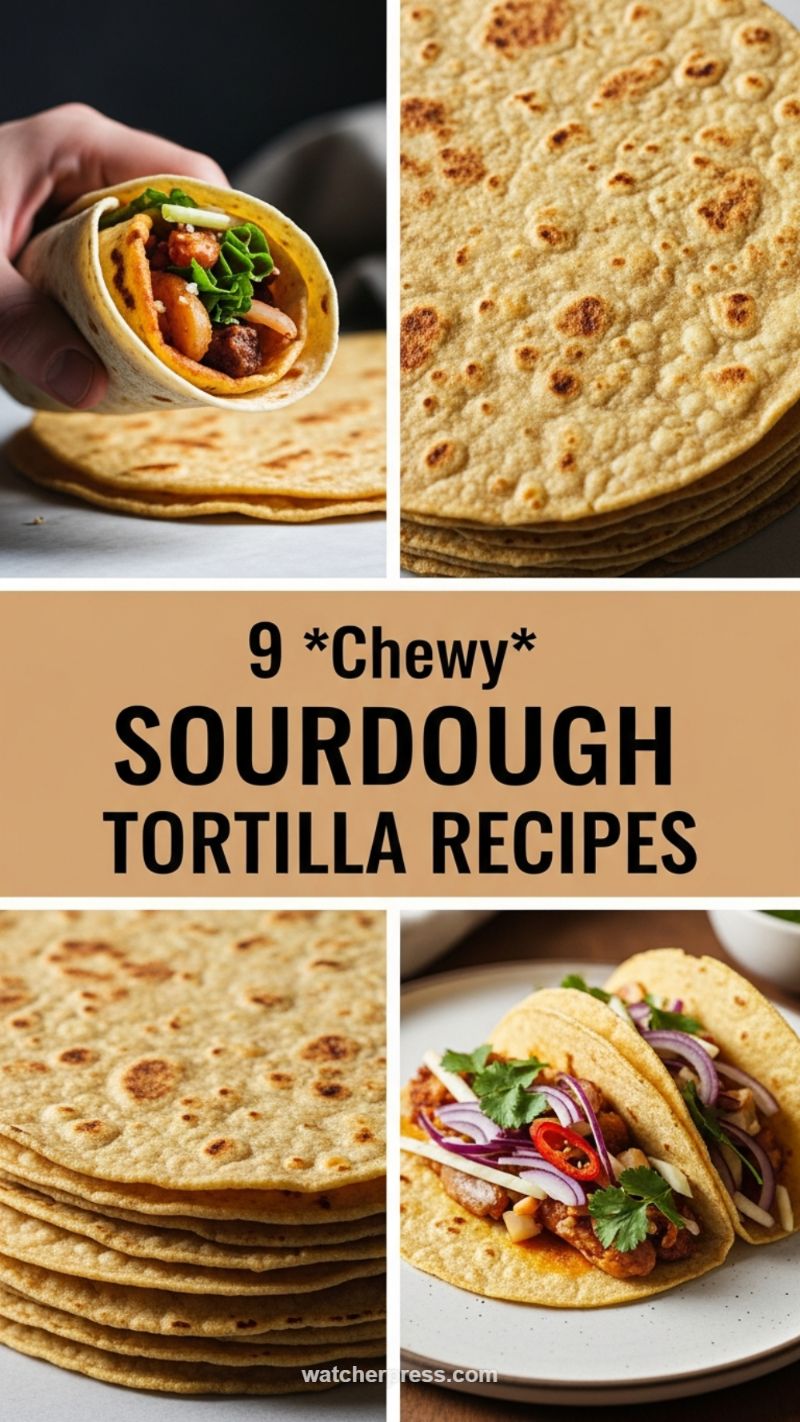 10. 9 Chewy Sourdough Tortilla Recipes: Homemade Wraps
