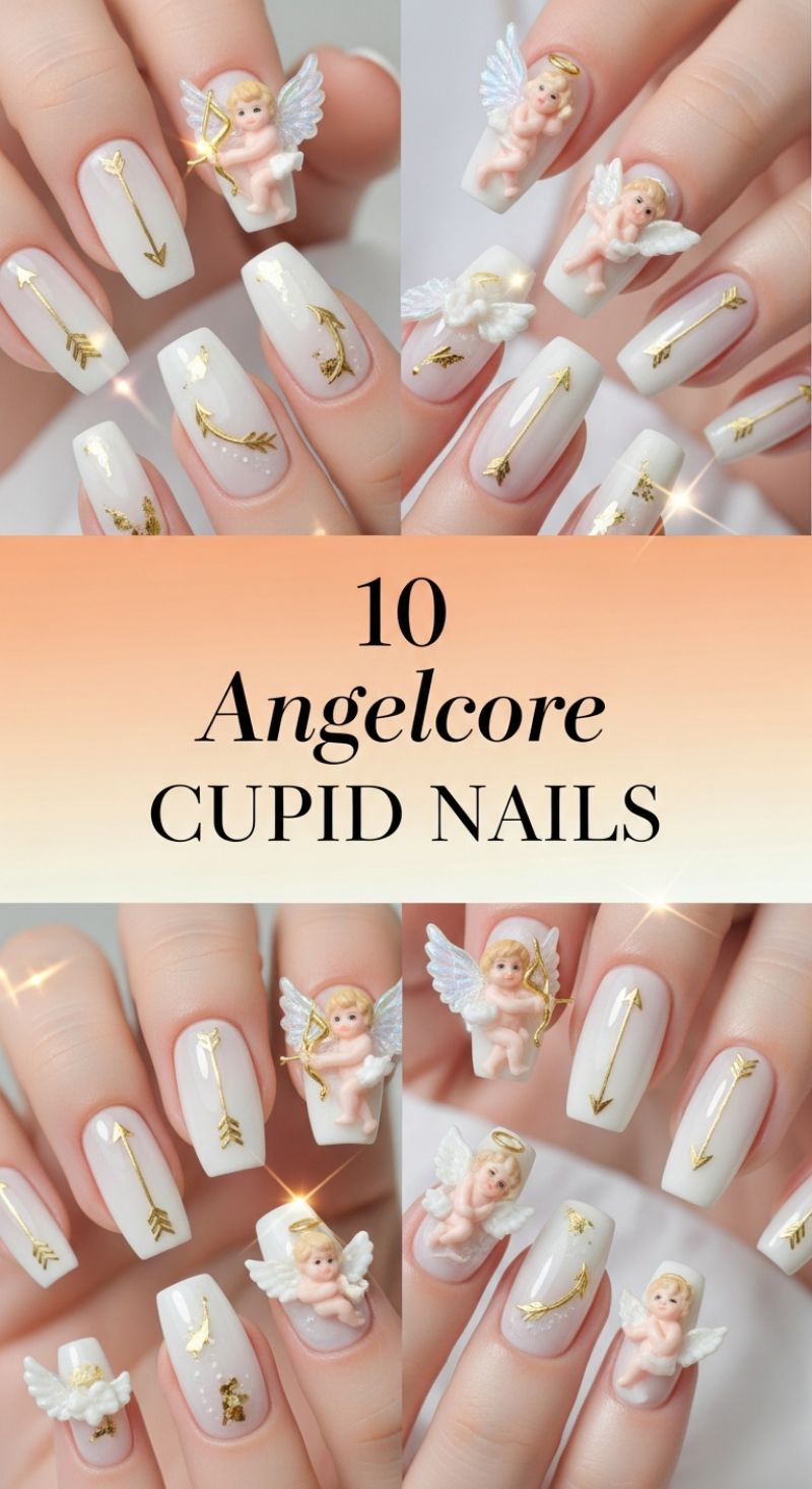 10 Angelcore CUPID NAILS