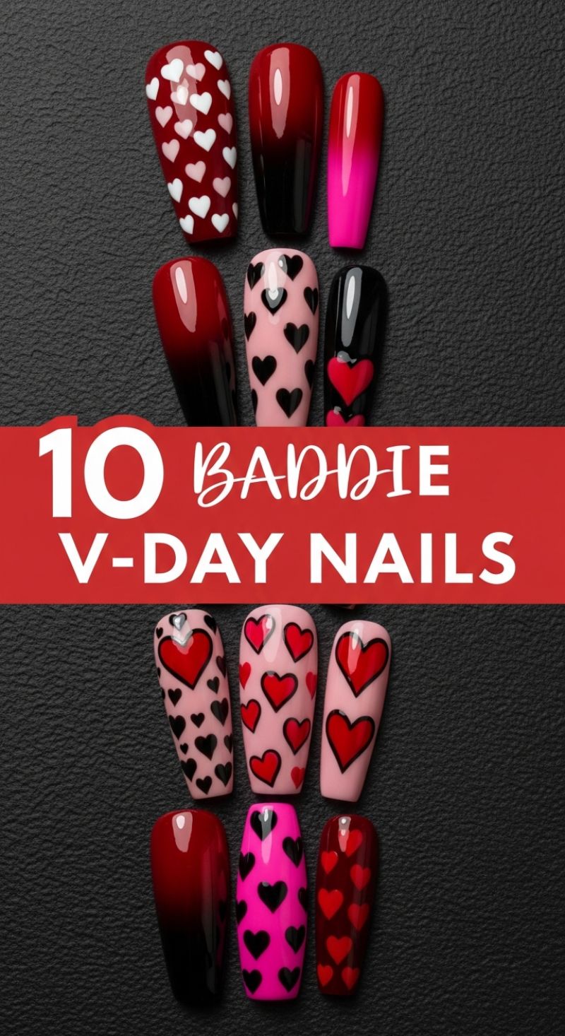 10 BADDIE V-DAY NAILS
