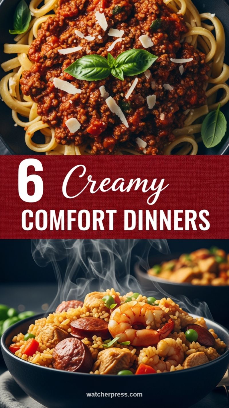10. Balanced Indulgence: Creamy Comfort Dinners