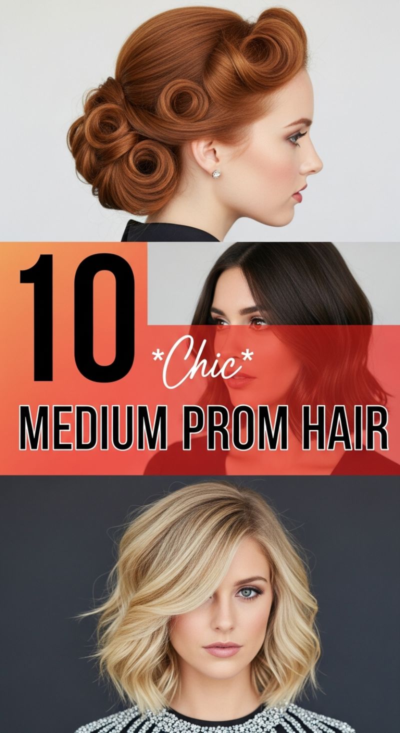 10 *Chic* MEDIUM PROM HAIR