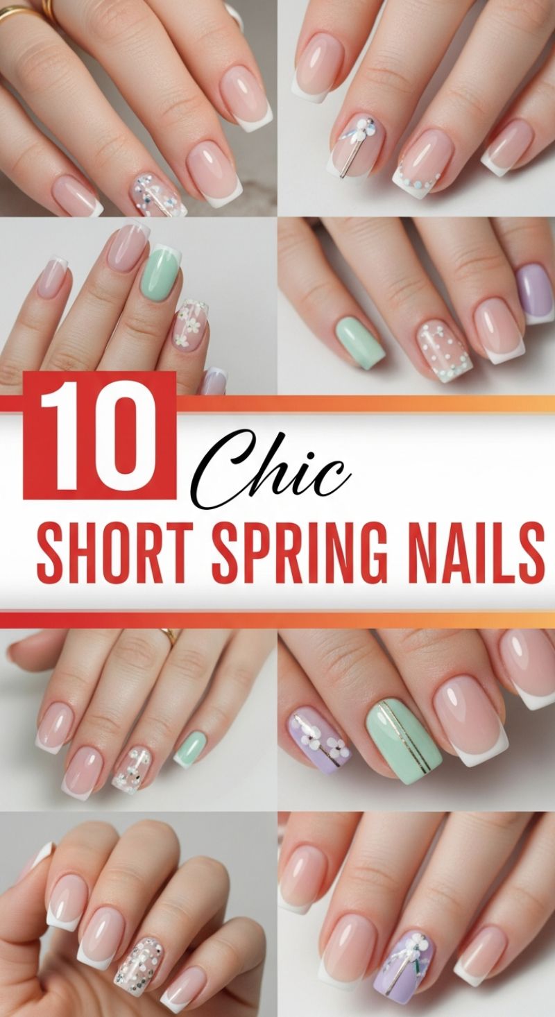 10 Chic SHORT SPRING NAILS