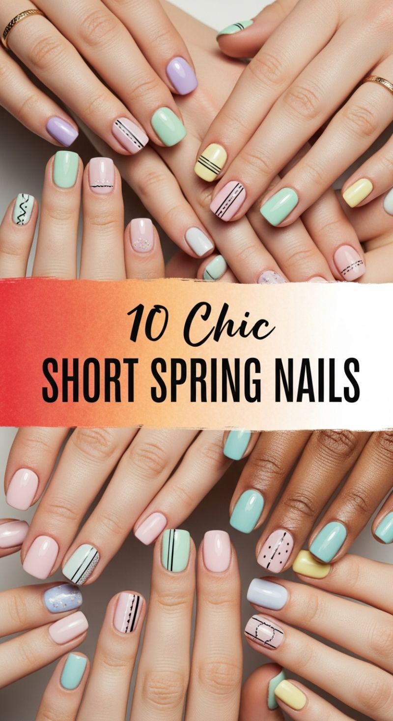 10 Chic Short Spring Nails: The Perfect Pastel Manicure for Cozy February