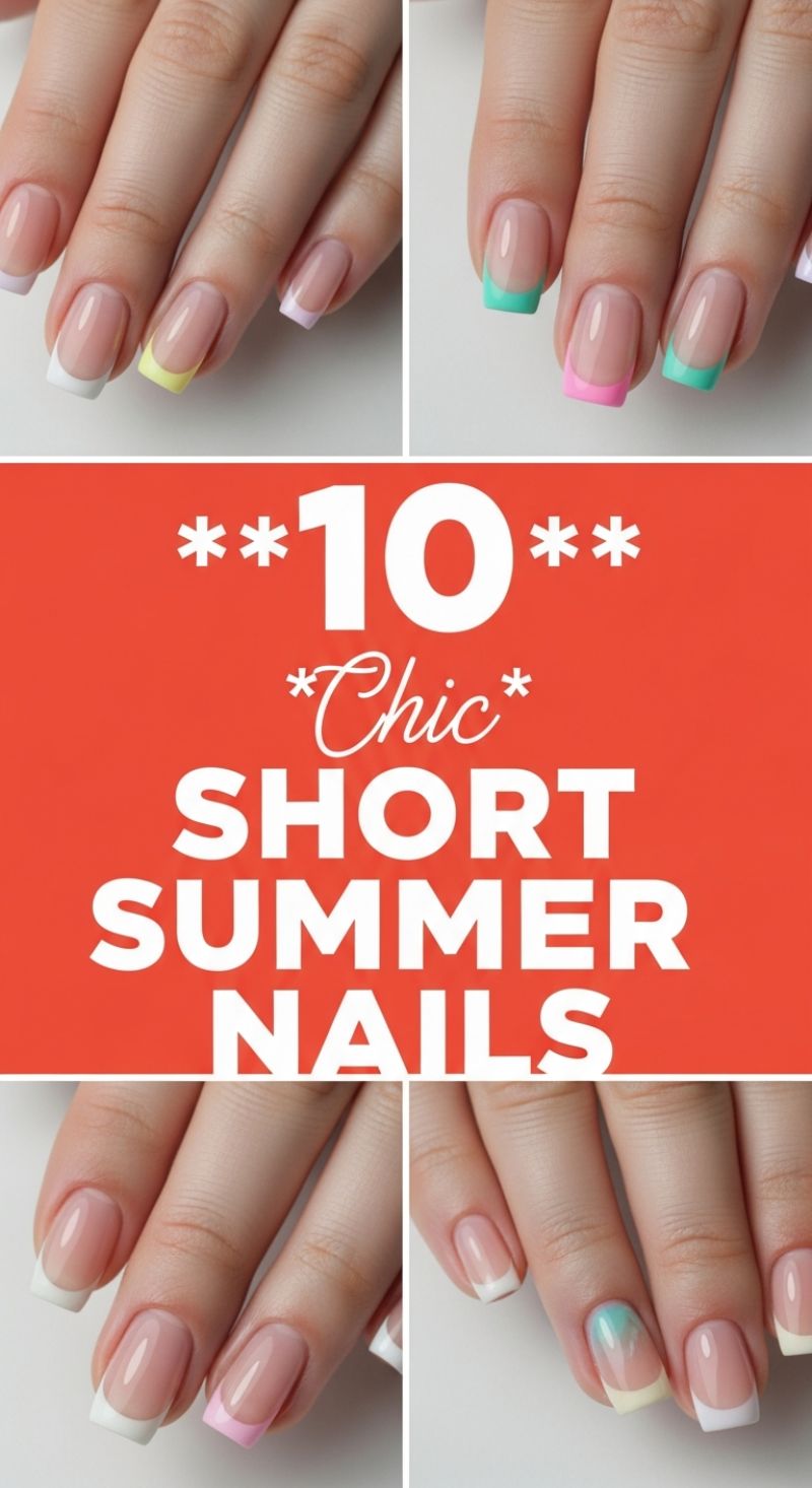 10 Chic Short Summer Nails: The Pastel French Micro-Tip Trend