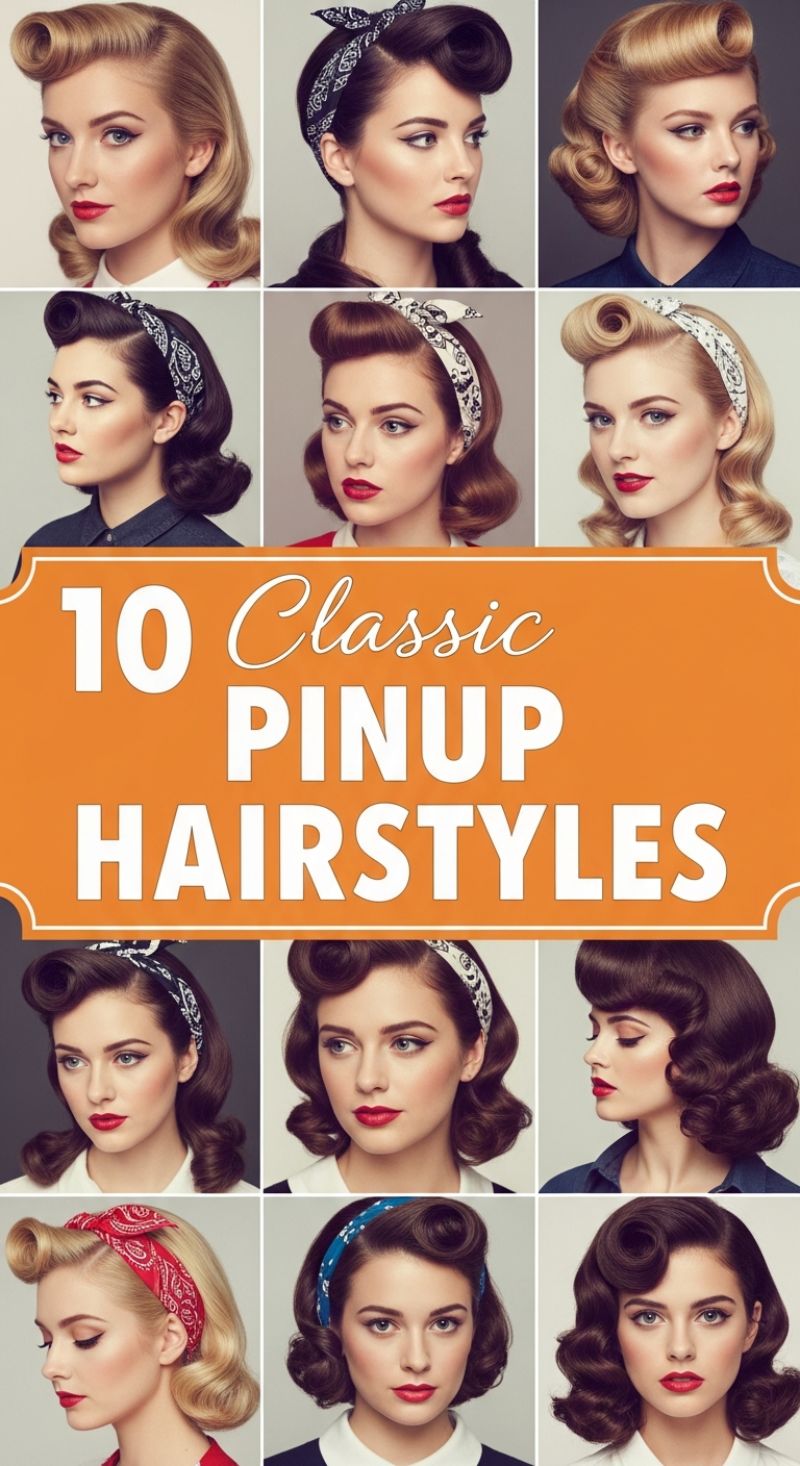 10 Classic PINUP HAIRSTYLES