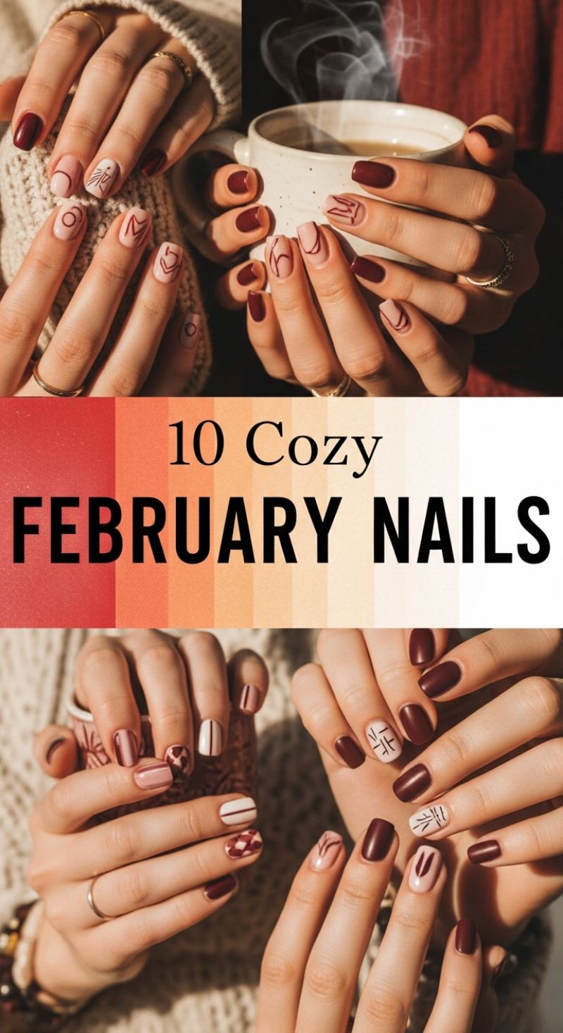 10 Cozy February Nails