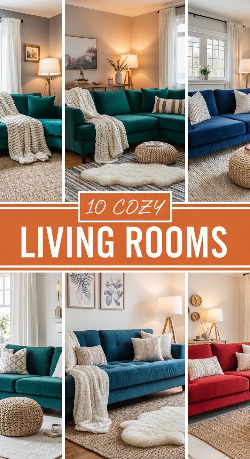 10 COZY LIVING ROOMS