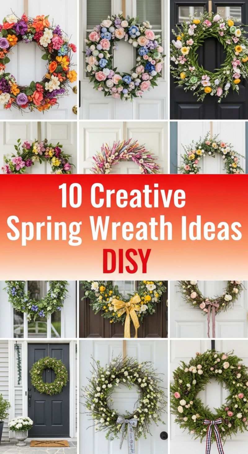 10 Creative Spring Wreath Ideas