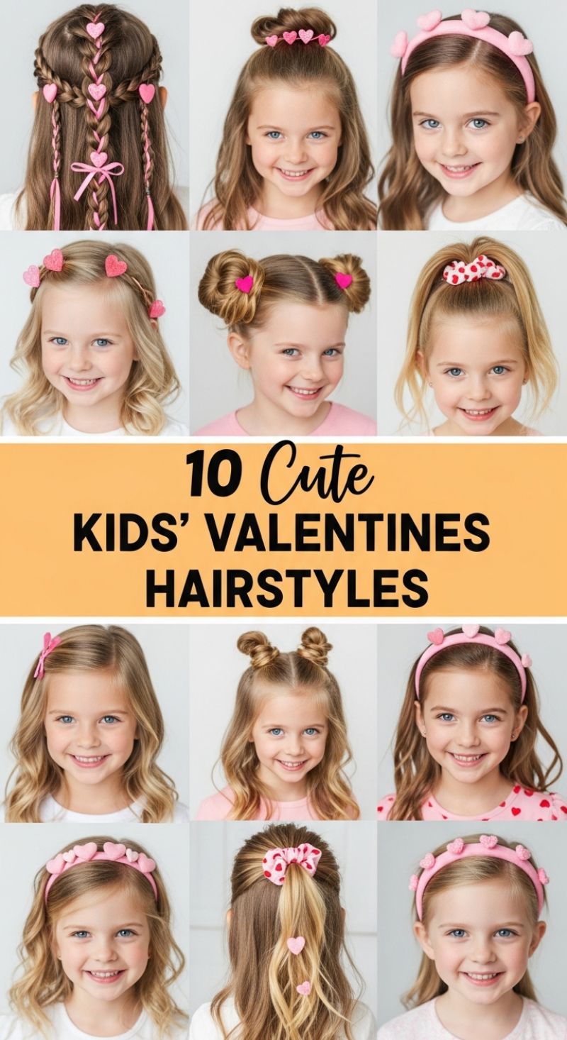 10 Cute Kids' Valentine's Day Hairstyles