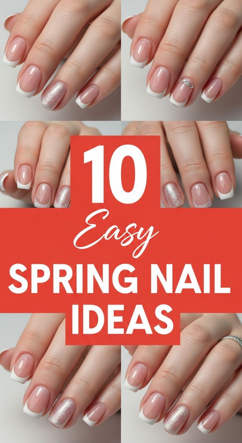 10 Easy Spring Nail Ideas: The Classic French Refresh