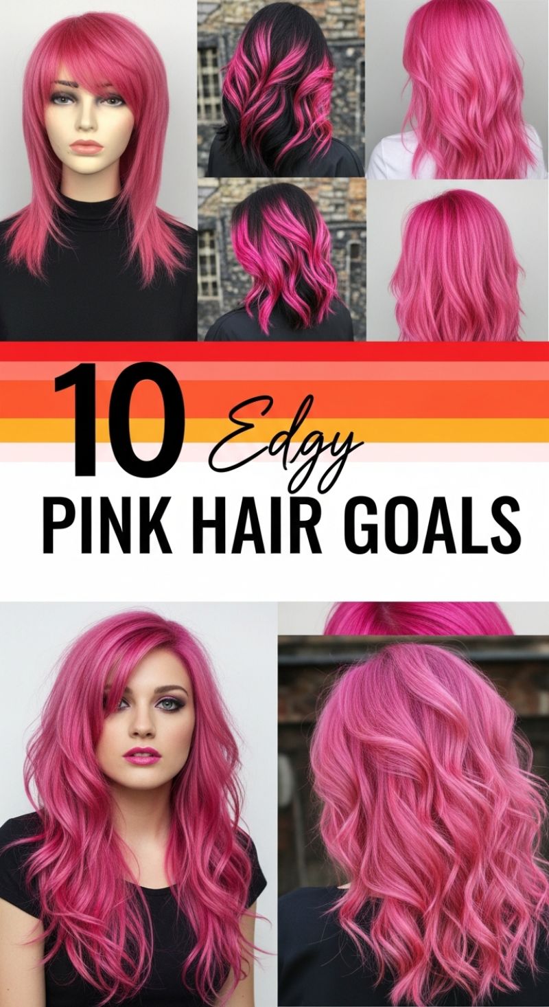 10 Edgy PINK HAIR GOALS