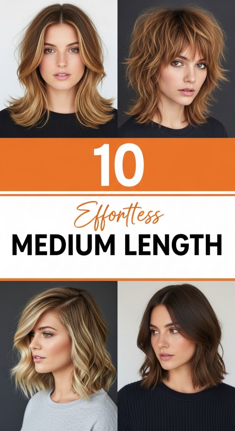10 Effortless Medium Length Looks
