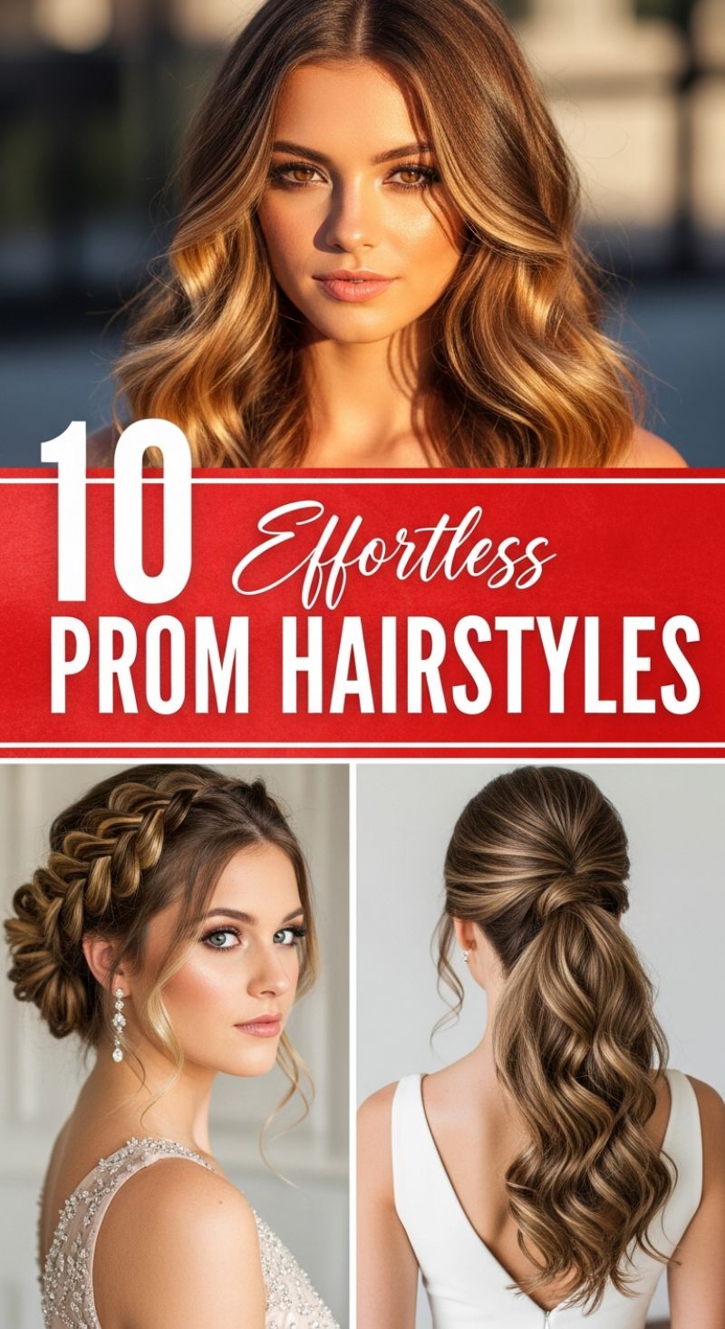 10 Effortless PROM HAIRSTYLES