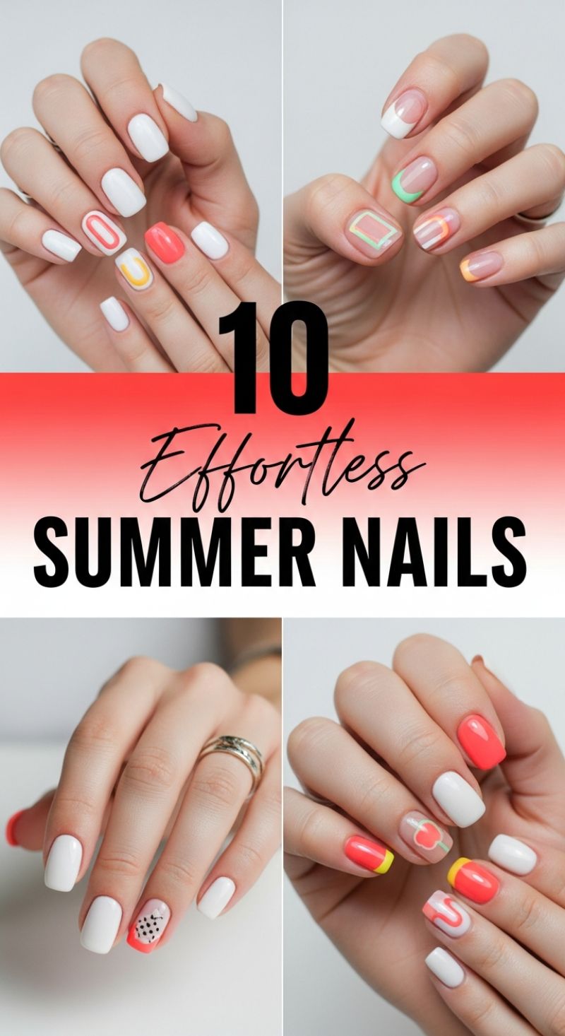 The Ultimate Seasonal Nail Guide: 100+ Must-Try Spring and Summer Manicure Designs 10 Effortless Summer Nails