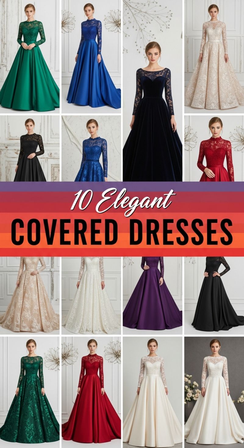 10 Elegant Covered Dresses