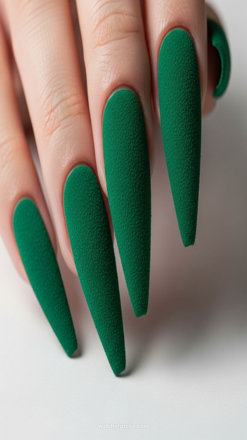 10. Emerald Velvet Texture