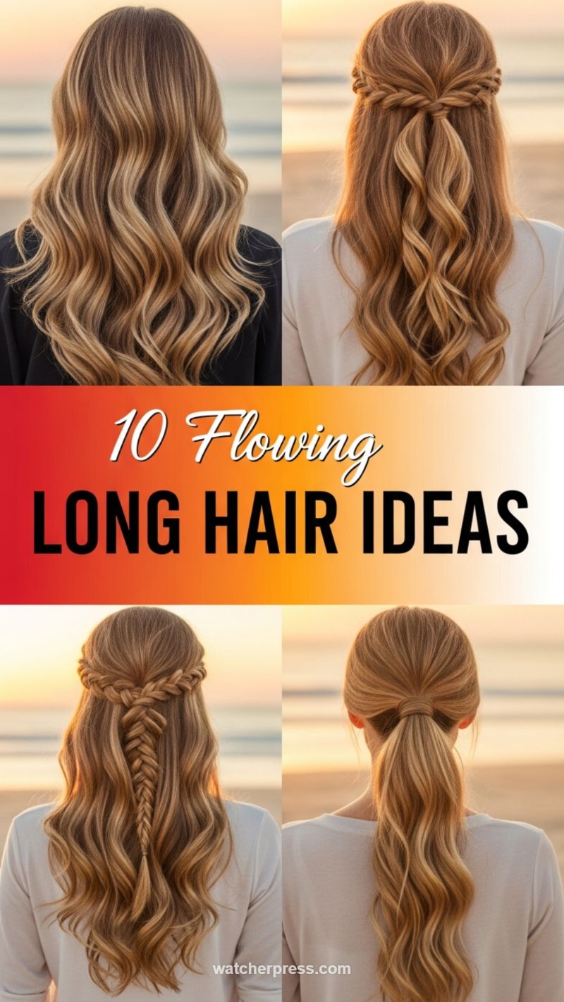 10 Flowing Long Hair Ideas: Wavy Texture