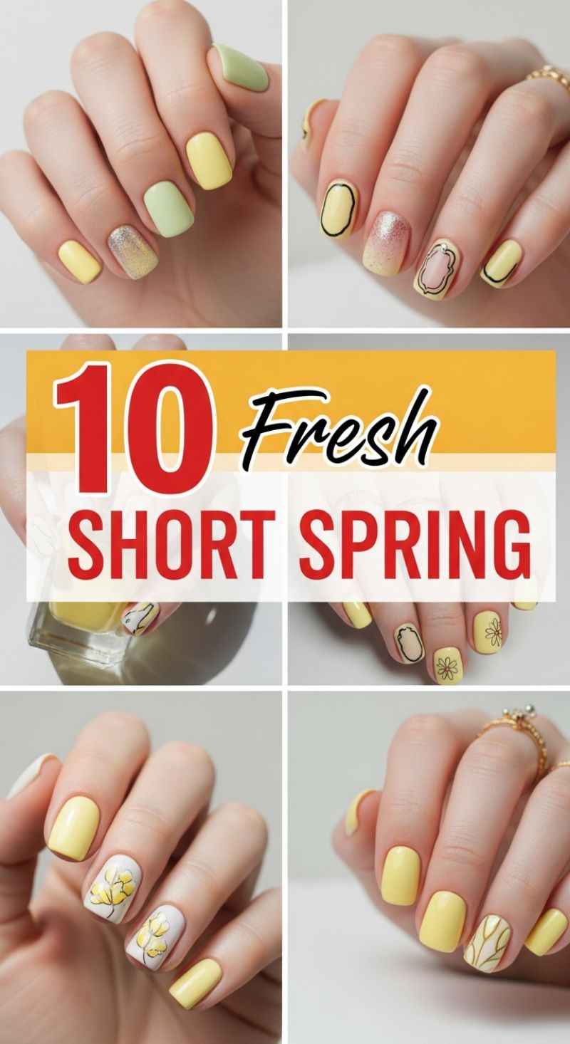 The Ultimate Seasonal Nail Guide: 100+ Must-Try Spring and Summer Manicure Designs 10 Fresh Short Spring Nail Designs