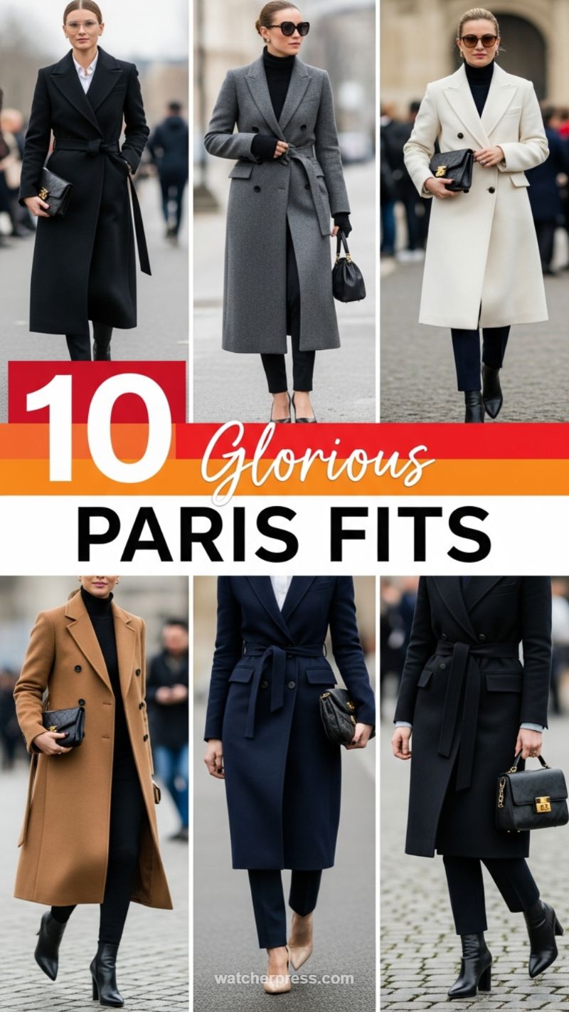 10 Glorious Paris Fits: Mastering the Power Coat