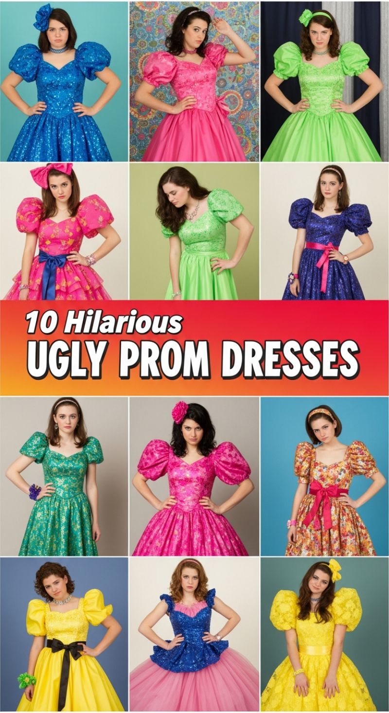10 Hilarious UGLY PROM DRESSES