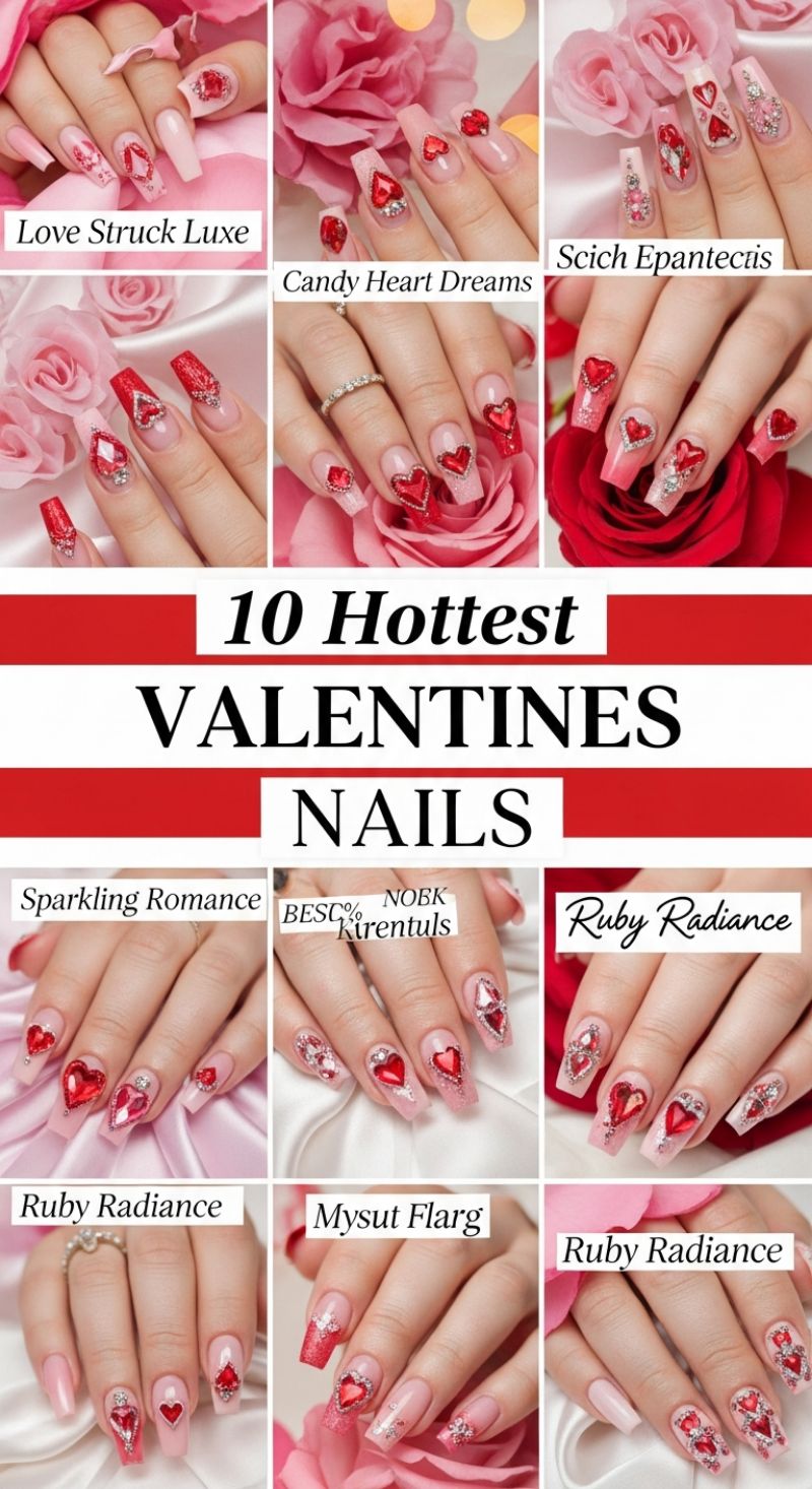 10 Hottest VALENTINES NAILS