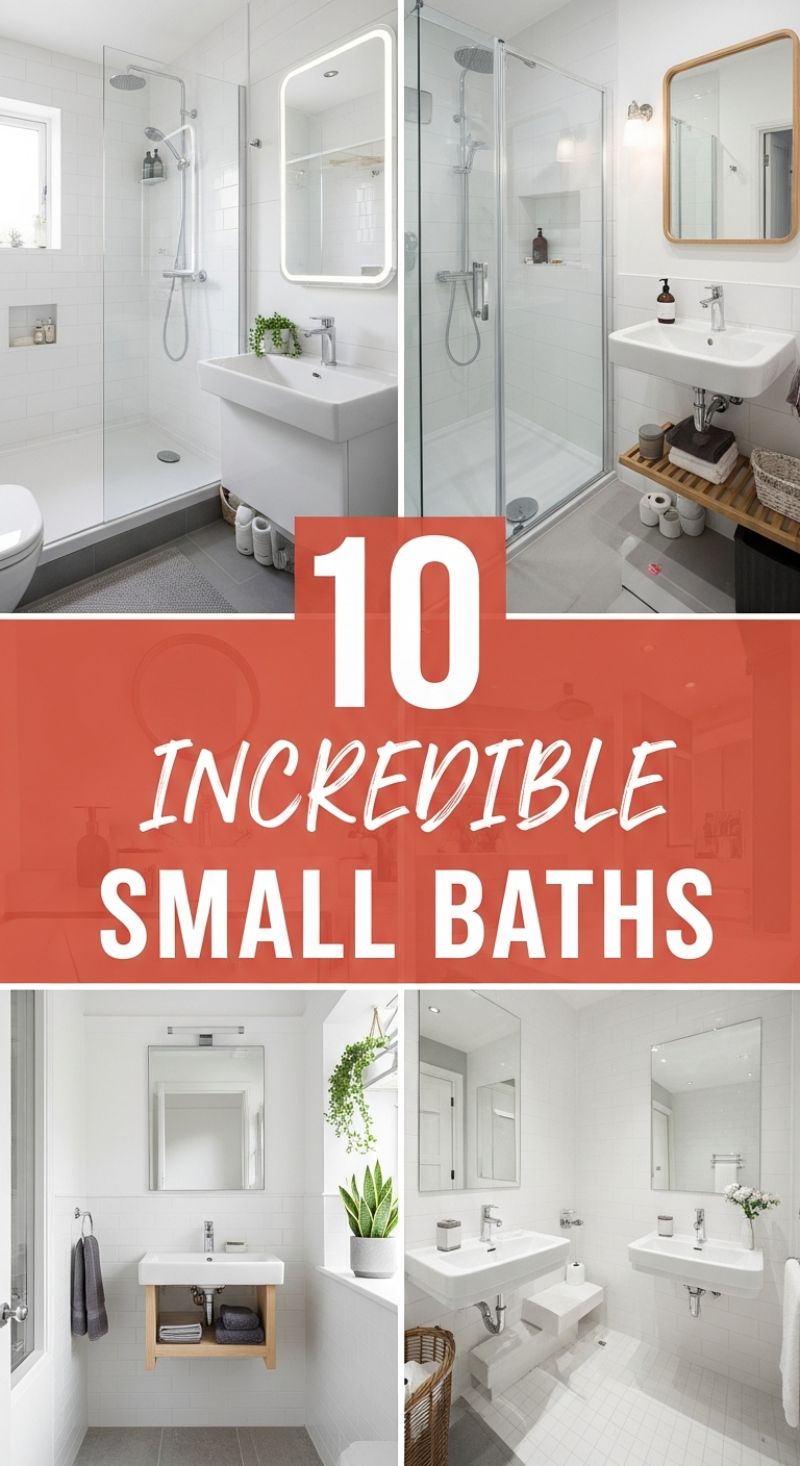 10 INCREDIBLE SMALL BATHS