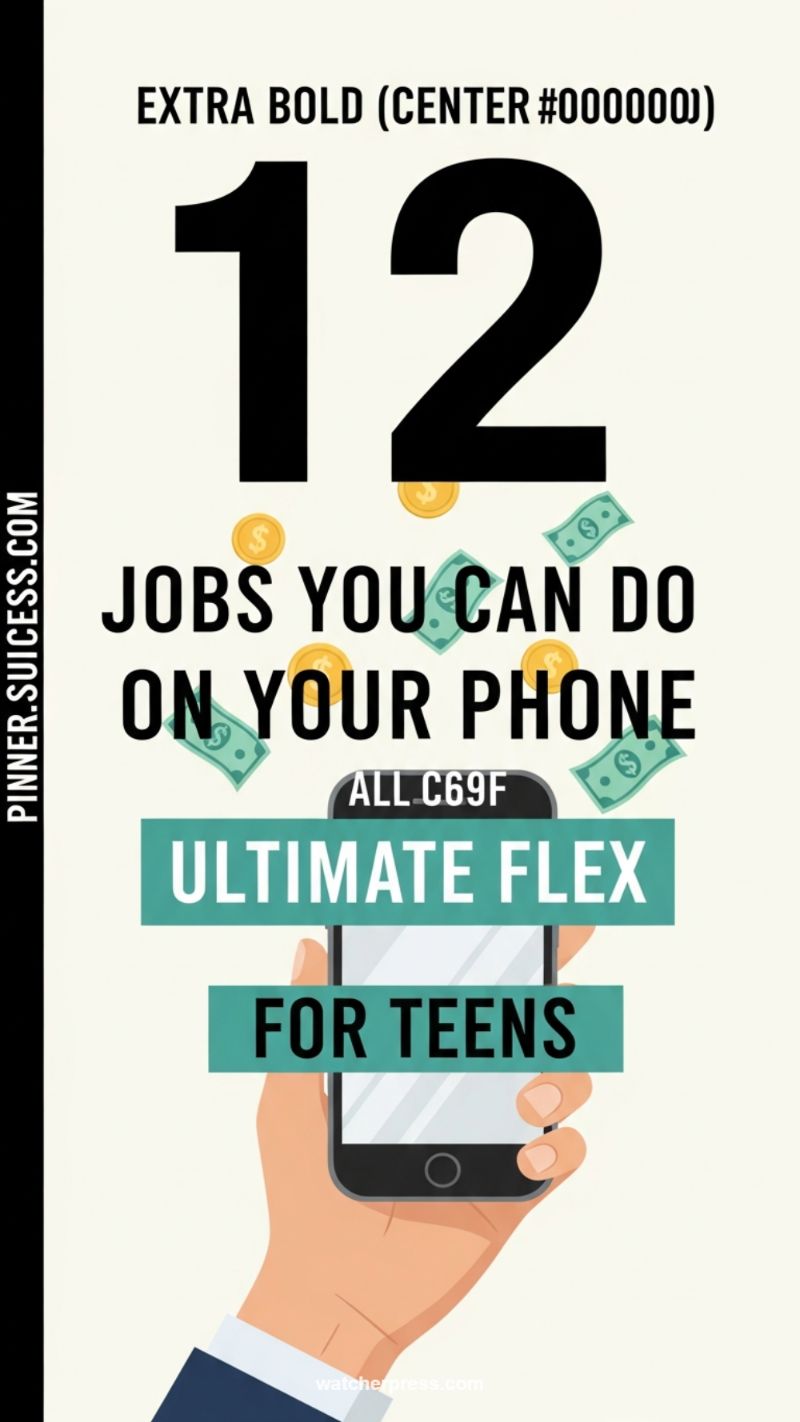 The 21 Quick Weekend Gigs That Pay Teens $200+ (Start Earning Fast Cash Today) 10. Mastering Mobile-Based Flex Gigs (Smartphone Earning)