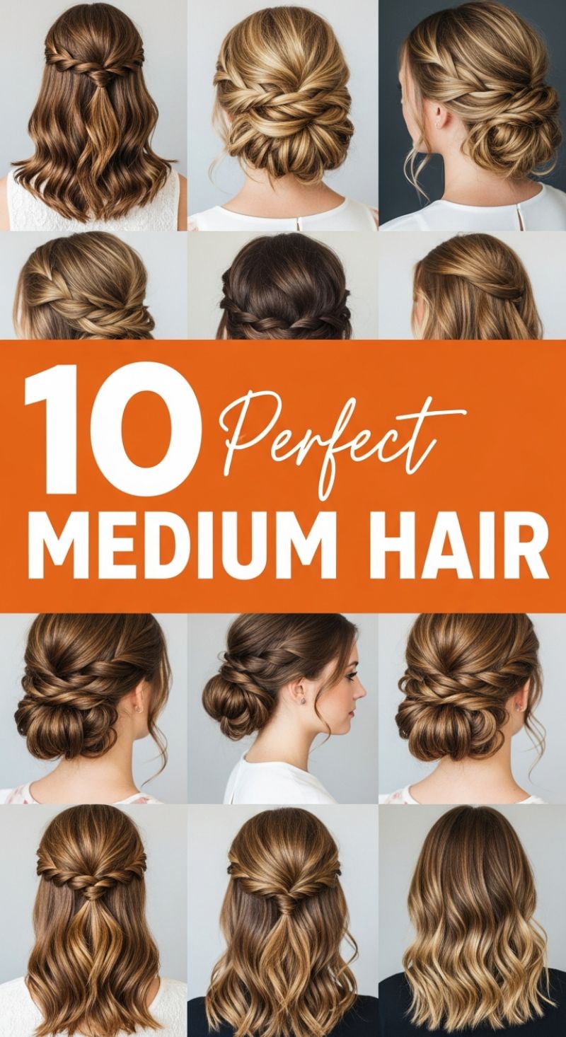 10 Perfect Medium Hair Styles