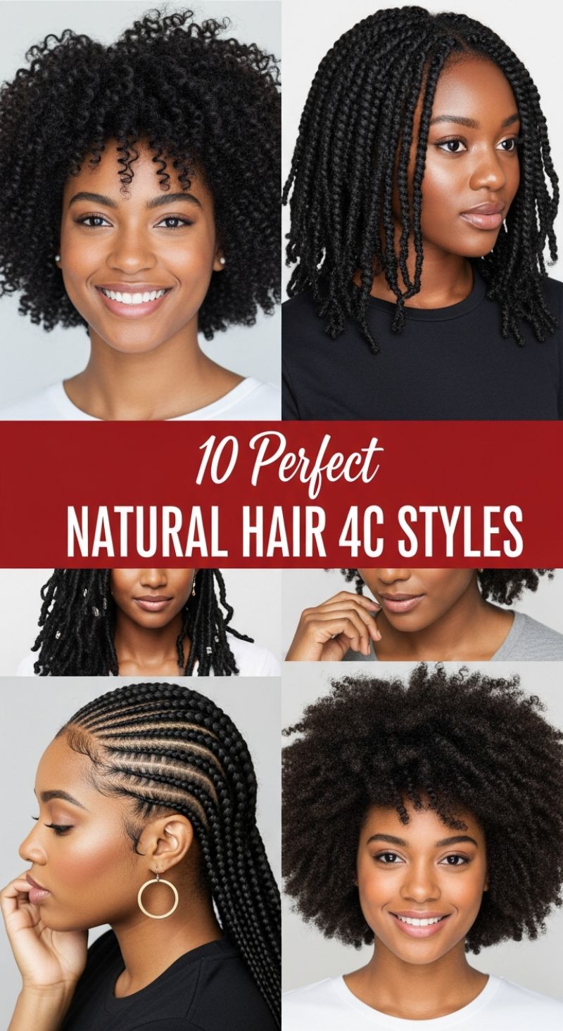 The Ultimate Hairstyle Lookbook: 100+ Stunning Ideas for Every Length, Texture, and Occasion 10 Perfect NATURAL HAIR 4C STYLES