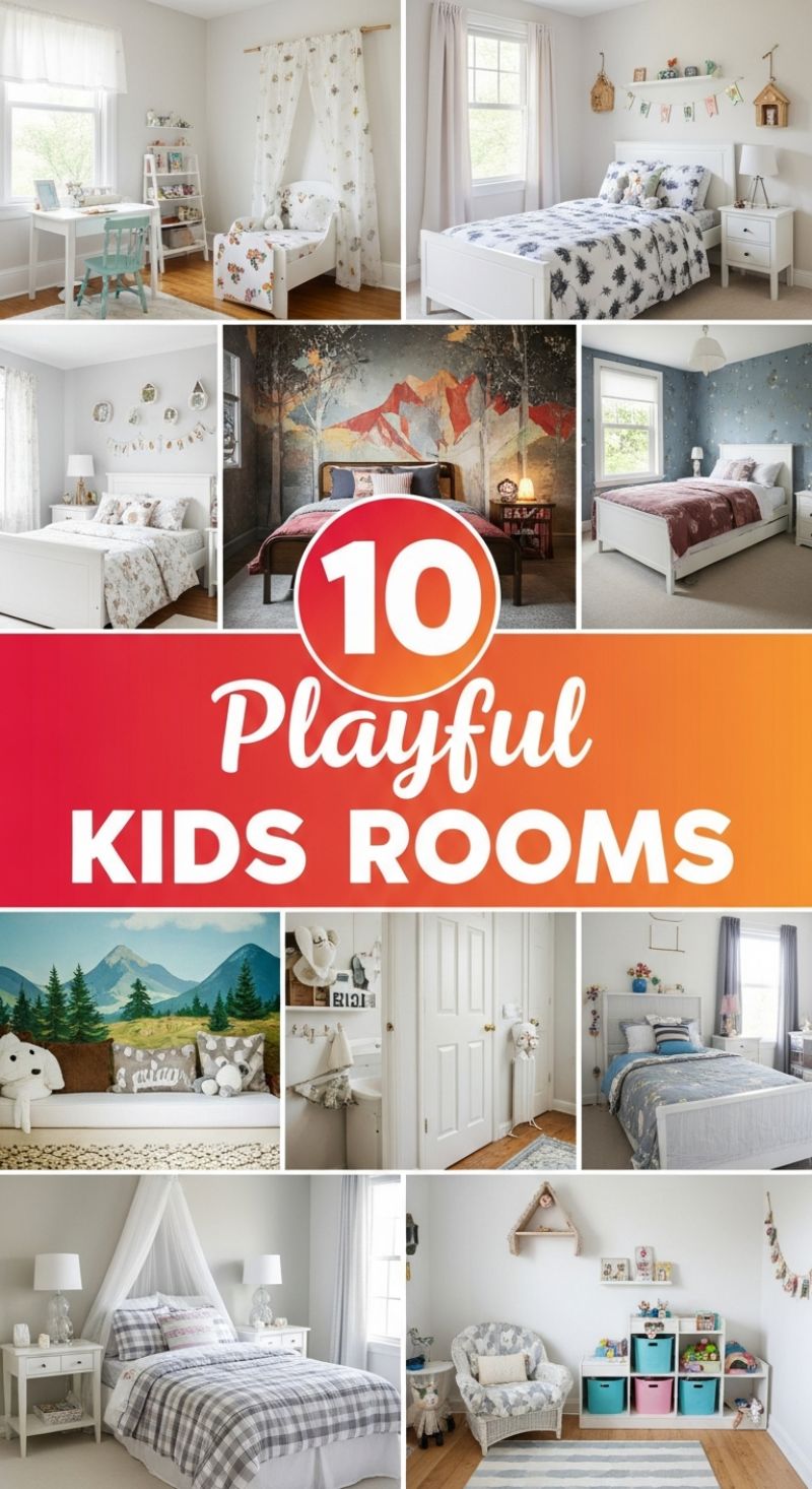 10 Playful KIDS ROOMS