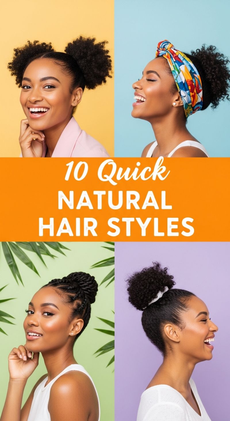 The Ultimate Hairstyle Lookbook: 100+ Stunning Ideas for Every Length, Texture, and Occasion 10 Quick Natural Hair Styles