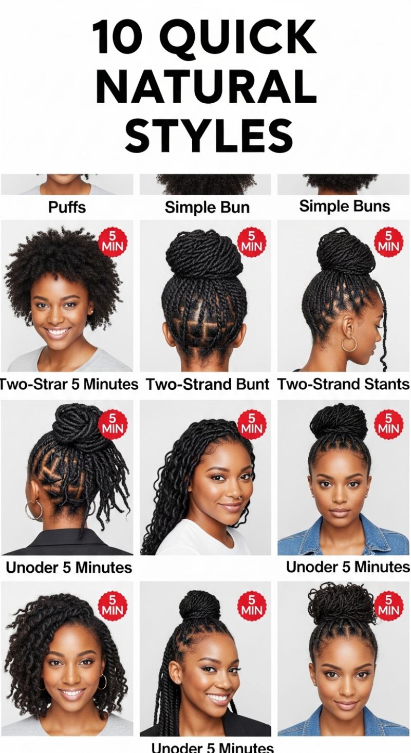 10 Quick Natural Styles